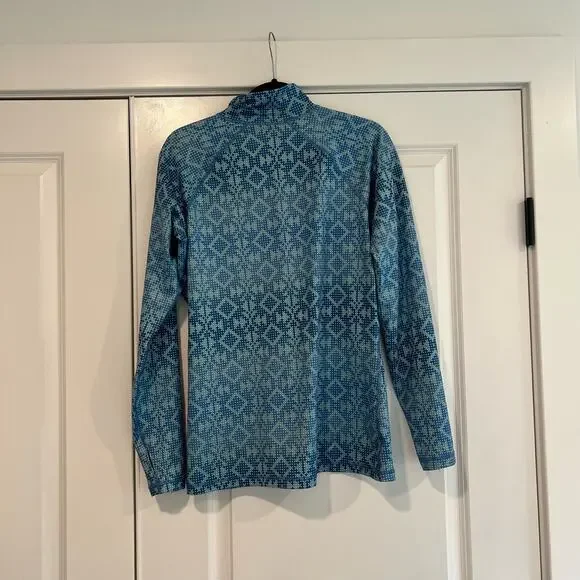 Nike Pro Women's Quarter Zip Activewear Top Bright Blue Size XL - Picture 4 of 8